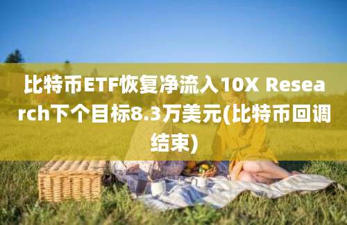 比特币ETF恢复净流入10X Research下个目标8.3万美元(比特币回调结束)