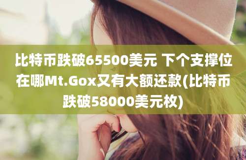 比特币跌破65500美元 下个支撑位在哪Mt.Gox又有大额还款(比特币跌破58000美元枚)