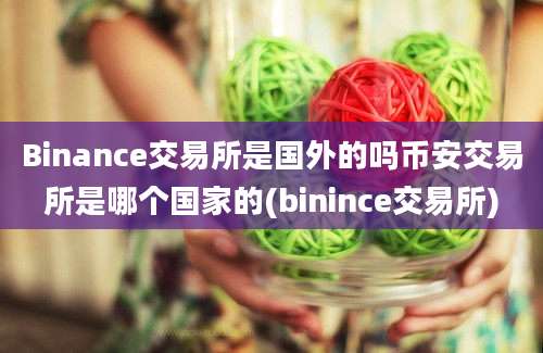 Binance交易所是国外的吗币安交易所是哪个国家的(binince交易所)