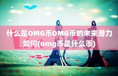 什么是OMG币OMG币的未来潜力如何(omg币是什么币)