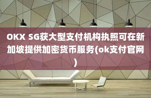 OKX SG获大型支付机构执照可在新加坡提供加密货币服务(ok支付官网)