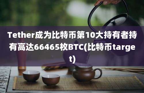 Tether成为比特币第10大持有者持有高达66465枚BTC(比特币target)