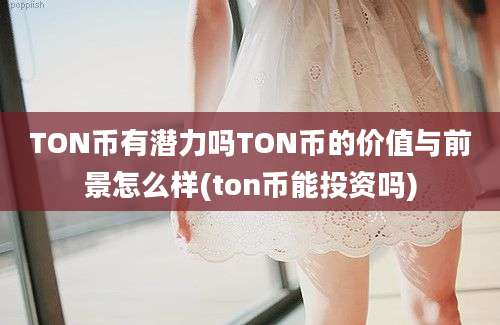 TON币有潜力吗TON币的价值与前景怎么样(ton币能投资吗)