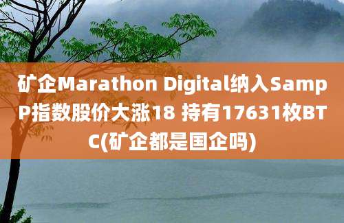 矿企Marathon Digital纳入SampP指数股价大涨18 持有17631枚BTC(矿企都是国企吗)