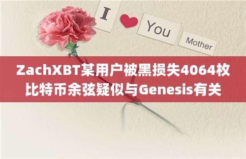 ZachXBT某用户被黑损失4064枚比特币余弦疑似与Genesis有关