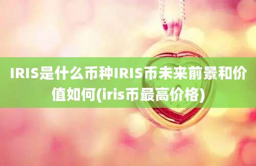 IRIS是什么币种IRIS币未来前景和价值如何(iris币最高价格)