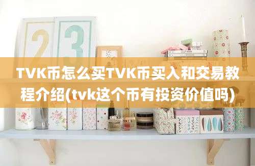 TVK币怎么买TVK币买入和交易教程介绍(tvk这个币有投资价值吗)