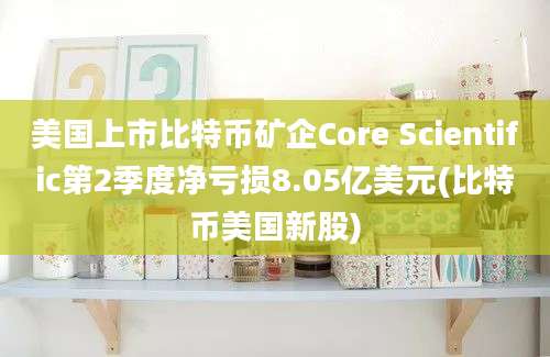 美国上市比特币矿企Core Scientific第2季度净亏损8.05亿美元(比特币美国新股)