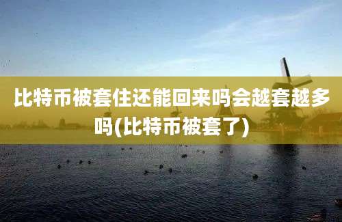 比特币被套住还能回来吗会越套越多吗(比特币被套了)