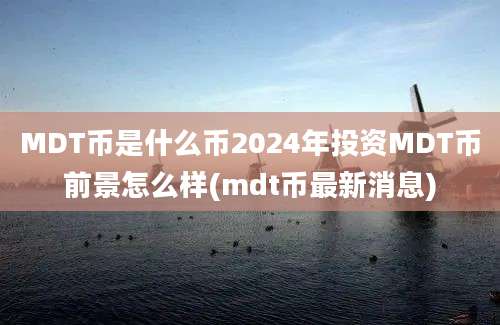 MDT币是什么币2024年投资MDT币前景怎么样(mdt币最新消息)