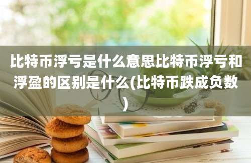 比特币浮亏是什么意思比特币浮亏和浮盈的区别是什么(比特币跌成负数)