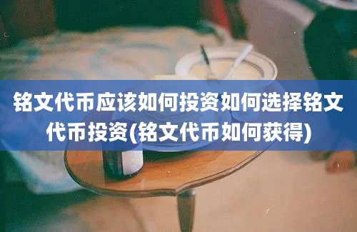 铭文代币应该如何投资如何选择铭文代币投资(铭文代币如何获得)