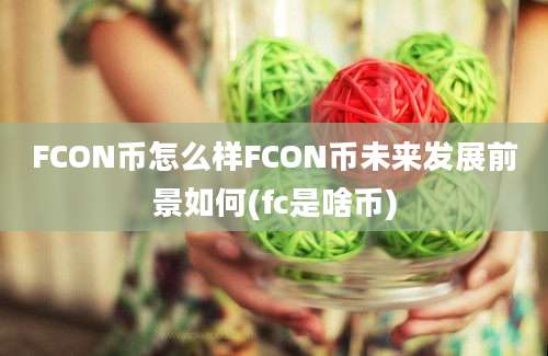 FCON币怎么样FCON币未来发展前景如何(fc是啥币)