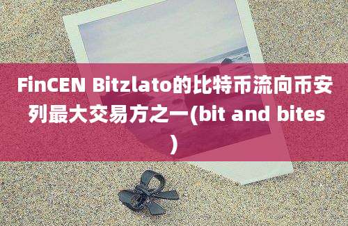 FinCEN Bitzlato的比特币流向币安 列最大交易方之一(bit and bites)