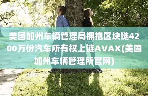 美国加州车辆管理局拥抱区块链4200万份汽车所有权上链AVAX(美国加州车辆管理所官网)