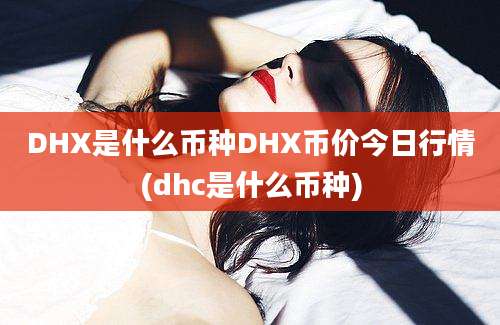 DHX是什么币种DHX币价今日行情(dhc是什么币种)