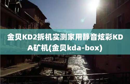 金贝KD2拆机实测家用静音炫彩KDA矿机(金贝kda-box)