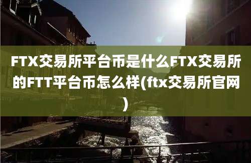 FTX交易所平台币是什么FTX交易所的FTT平台币怎么样(ftx交易所官网)