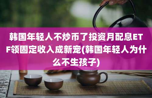 韩国年轻人不炒币了投资月配息ETF领固定收入成新宠(韩国年轻人为什么不生孩子)