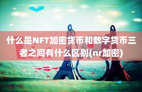 什么是NFT加密货币和数字货币三者之间有什么区别(nr加密)