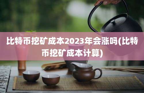 比特币挖矿成本2023年会涨吗(比特币挖矿成本计算)