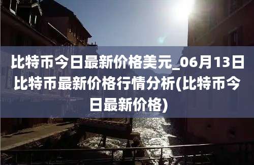 比特币今日最新价格美元_06月13日比特币最新价格行情分析(比特币今日最新价格)