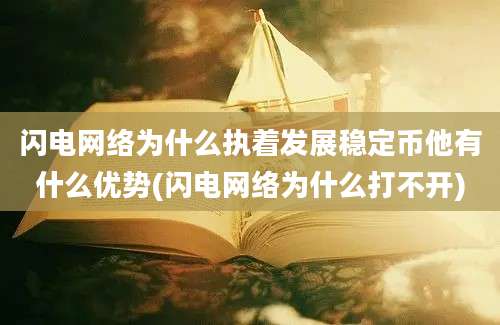 闪电网络为什么执着发展稳定币他有什么优势(闪电网络为什么打不开)