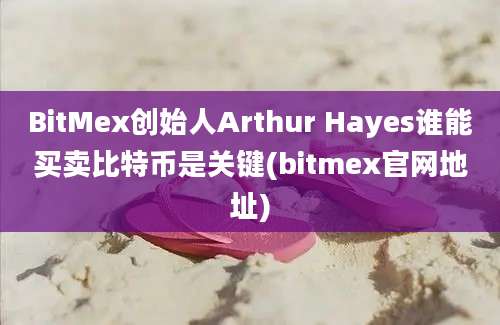 BitMex创始人Arthur Hayes谁能买卖比特币是关键(bitmex官网地址)