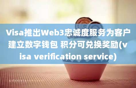 Visa推出Web3忠诚度服务为客户建立数字钱包 积分可兑换奖励(visa verification service)