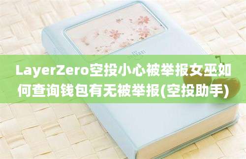 LayerZero空投小心被举报女巫如何查询钱包有无被举报(空投助手)