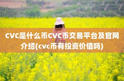 CVC是什么币CVC币交易平台及官网介绍(cvc币有投资价值吗)