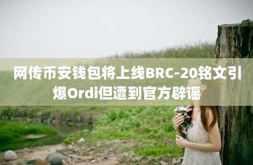 网传币安钱包将上线BRC-20铭文引爆Ordi但遭到官方辟谣