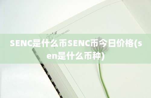 SENC是什么币SENC币今日价格(sen是什么币种)