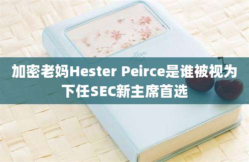 加密老妈Hester Peirce是谁被视为下任SEC新主席首选