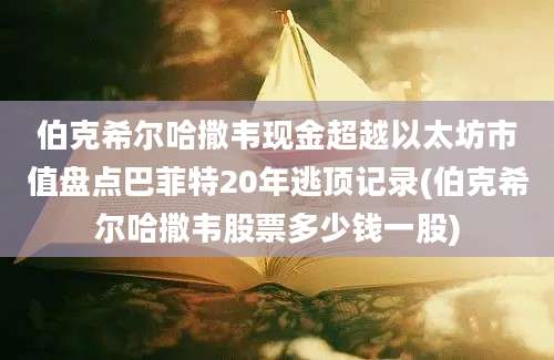 伯克希尔哈撒韦现金超越以太坊市值盘点巴菲特20年逃顶记录(伯克希尔哈撒韦股票多少钱一股)