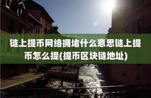 链上提币网络拥堵什么意思链上提币怎么提(提币区块链地址)