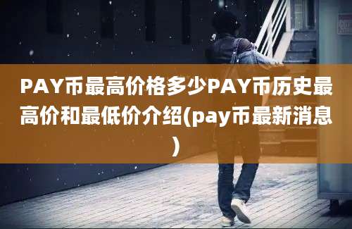 PAY币最高价格多少PAY币历史最高价和最低价介绍(pay币最新消息)