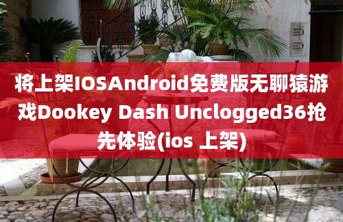 将上架IOSAndroid免费版无聊猿游戏Dookey Dash Unclogged36抢先体验(ios 上架)