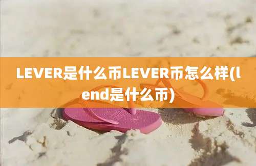 LEVER是什么币LEVER币怎么样(lend是什么币)