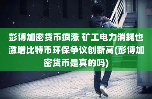 彭博加密货币疯涨 矿工电力消耗也激增比特币环保争议创新高(彭博加密货币是真的吗)