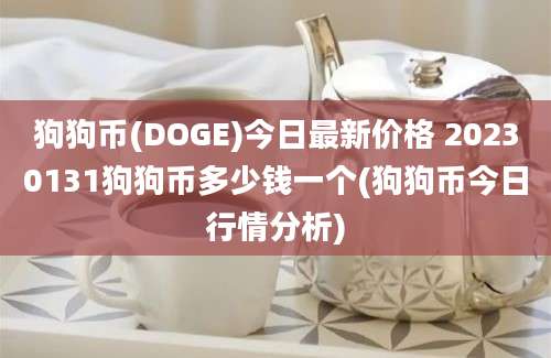 狗狗币(DOGE)今日最新价格 20230131狗狗币多少钱一个(狗狗币今日行情分析)