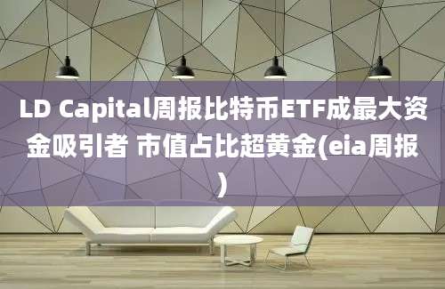 LD Capital周报比特币ETF成最大资金吸引者 市值占比超黄金(eia周报)