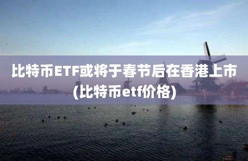 比特币ETF或将于春节后在香港上市(比特币etf价格)