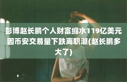 彭博赵长鹏个人财富缩水119亿美元因币安交易量下跌离职潮(赵长鹏多大了)