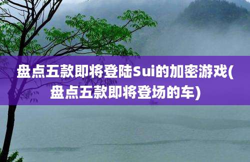 盘点五款即将登陆Sui的加密游戏(盘点五款即将登场的车)