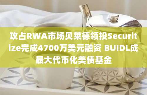 攻占RWA市场贝莱德领投Securitize完成4700万美元融资 BUIDL成最大代币化美债基金