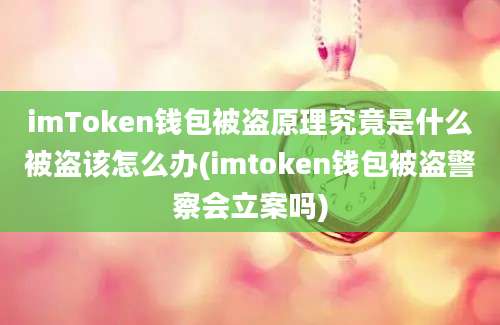 imToken钱包被盗原理究竟是什么被盗该怎么办(imtoken钱包被盗警察会立案吗)