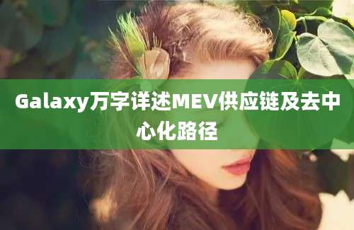 Galaxy万字详述MEV供应链及去中心化路径