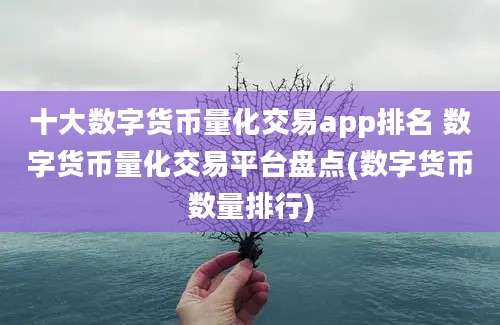 十大数字货币量化交易app排名 数字货币量化交易平台盘点(数字货币数量排行)