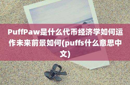 PuffPaw是什么代币经济学如何运作未来前景如何(puffs什么意思中文)